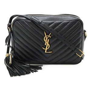 YVES SAINT LAURENT Black Leather Shoulder Bag